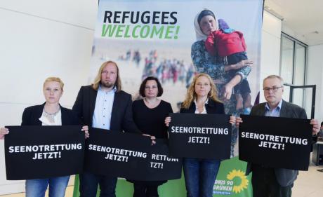 Elisabeth Scharfenberg, Toni Hofreiter, Beate Walter-Rosenheimer, Doris Wagner und Uwe Kekeritz (v.l.n.r.)